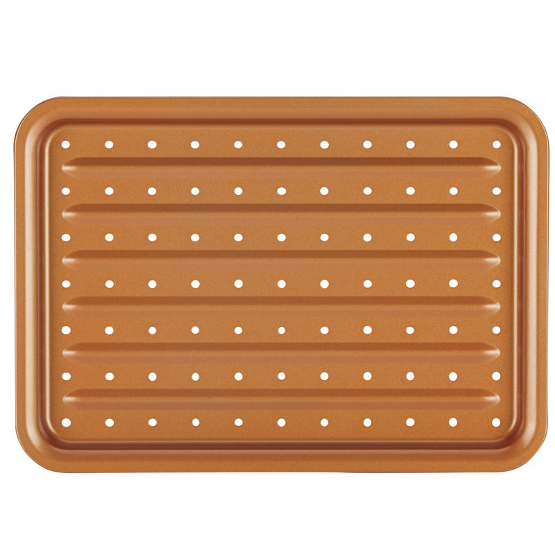 Ayesha Curry Bakeware Toaster Oven Baking Pan Set, 4 Piece, Copper